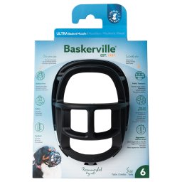 Muilkorf Baskerville Ultra 2.0 - Maat 6: Bijv. Rottweiler, Duitse Dog