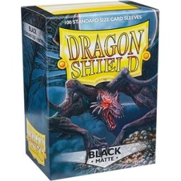 Dragon Shield Standard Sleeves - Matte Black (100 Sleeves)