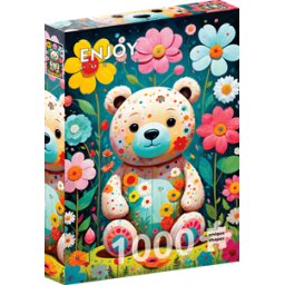 Flower Teddy Bear Puzzel (1000 stukjes)