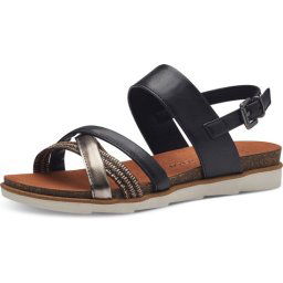 Marco Tozzi - maat 38 - Sandalen zwart Synthetisch - Dames