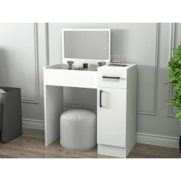 Make-up tafel INCATO 2 deuren 1 lade wit