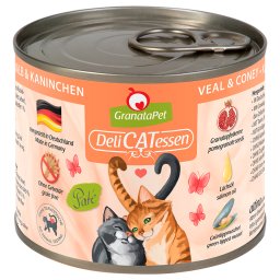 24x200g Spaarpakket Granata Pet DeliCatessen Kalf & konijn Kattenvoer