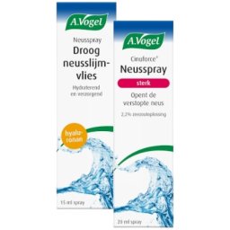 A.Vogel Cinuforce Neusspray Sterk + Neusspray Droog Neusslijmvlies & Korstjes Combiverpakking