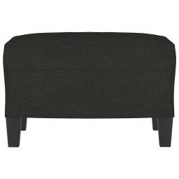 vidaXL Voetenbank 60x50x41 cm stof zwart
