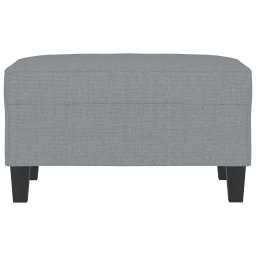 vidaXL Voetenbank 70x55x41 cm stof lichtgrijs