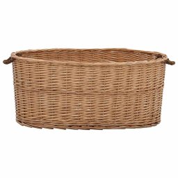 vidaXL Houtmand met handvatten 78x54x34 cm natuurlijk wilgenhout