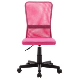 vidaXL Kantoorstoel 44x52x100 cm mesh stof roze