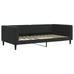 vidaXL Slaapbank met matras 100x200 cm fluweel zwart