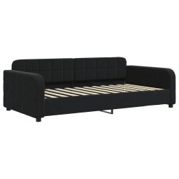 vidaXL Slaapbank met matras 100x200 cm fluweel zwart