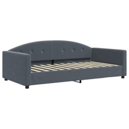 vidaXL Slaapbank met matras 100x200 cm fluweel donkergroen
