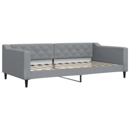vidaXL Slaapbank met matras 100x200 cm stof lichtgrijs
