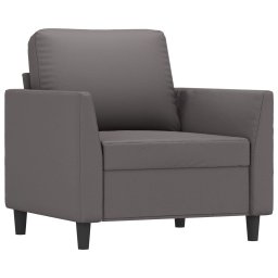 vidaXL 4-delige Loungeset met kussens kunstleer bruin
