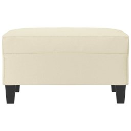 vidaXL Voetenbank 70x55x41 cm kunstleer crèmekleurig
