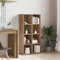vidaXL Boekenkast 66x30x130 cm bewerkt hout artisanaal eikenkleur