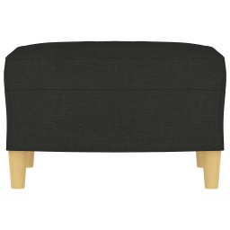 vidaXL Voetenbank 60x50x41 cm stof zwart