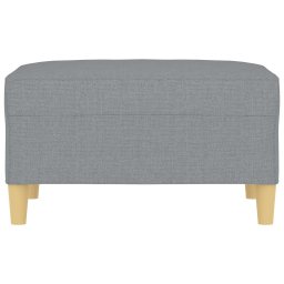 vidaXL Voetenbank 70x55x41 cm stof lichtgrijs