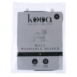 kooa Wasbare Luier voor Reuen in maat S Hond