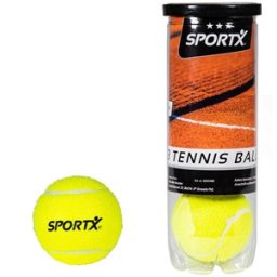 SportX - Tennisballen In Koker (3 stuks)
