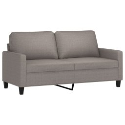 vidaXL 3-delige Loungeset met kussens stof taupe