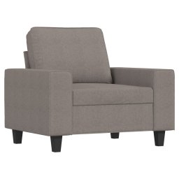vidaXL 4-delige Loungeset stof taupe