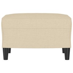 vidaXL Voetenbank 60x50x41 cm stof crèmekleurig
