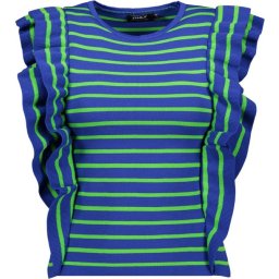 ONLY - Maat L - ONLSANDY SL LONG RUFFLE O-NECK KNT Dames Trui