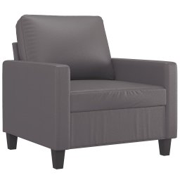 vidaXL 4-delige Loungeset met kussens kunstleer bruin