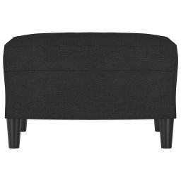 vidaXL Voetenbank 60x50x41 cm stof zwart