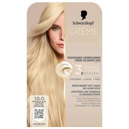 Schwarzkopf Creme Supreme Crèmekleuring 10-0 Natuurlijk Ultra Lichtblond
