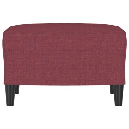 vidaXL Voetenbank 60x50x41 cm stof wijnrood