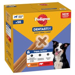 168 Stuks Voor Middelgrote Honden (10-25kg) Pedigree Dentastix