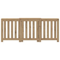 vidaXL Radiatorombouw 205x21,5x83,5 cm bewerkt hout artisanaal eiken