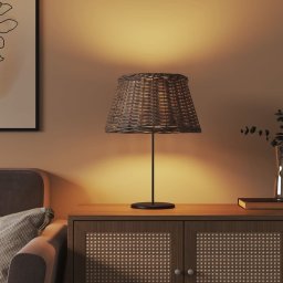 vidaXL Lampenkap Ø50x30 cm wicker bruin