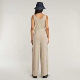 Overdyed Utility Loose Jumpsuit - Zwart - Dames