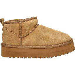 Colors of California Boots - maat 38 – Suede Platform Laarzen - Cognac