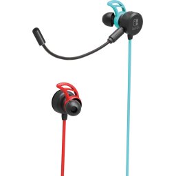 Hori Gaming Earbuds Pro - Neon Blue/Red (Nintendo Switch)