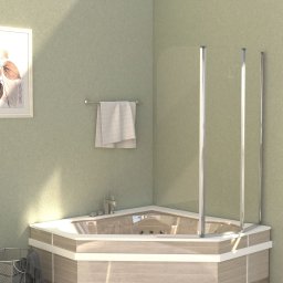 vidaXL Badwanden 2 st 104x130 cm gehard glas transparant