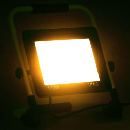 vidaXL Spotlight met handvat LED 100 W warmwit