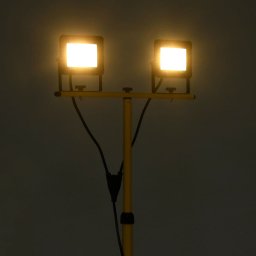 vidaXL Spotlight met statief LED 2x20 W warmwit