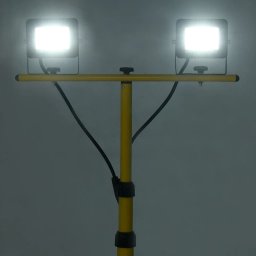 vidaXL Spotlight met statief LED 2x20 W koudwit