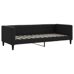 vidaXL Slaapbank met matras 80x200 cm stof zwart