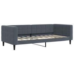 vidaXL Slaapbank met matras 90x190 cm fluweel donkergrijs