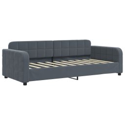 vidaXL Slaapbank met matras 90x190 cm fluweel donkergrijs