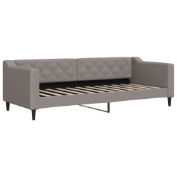 vidaXL Slaapbank met matras 80x200 cm stof taupe