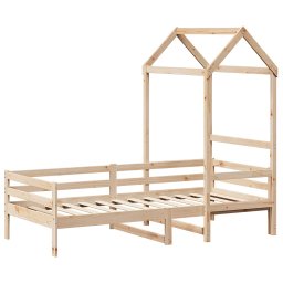 vidaXL Slaapbank met huisje 80x200 cm massief grenenhout