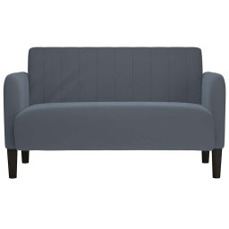 vidaXL Loveseat bank 109 cm fluweel donkergrijs