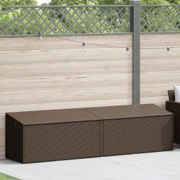vidaXL Tuinbox 220x50x58 cm poly rattan bruin