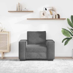 vidaXL Fauteuil 100x78x84 cm fluweel donkergrijs