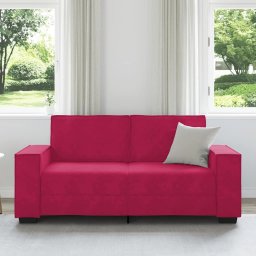 vidaXL Tweezitsbank 180x78x84 cm fluweel wijnrood