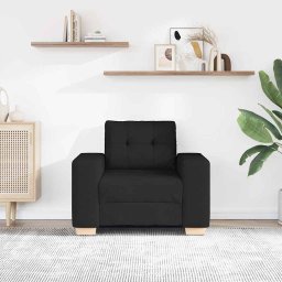 vidaXL Fauteuil 100x78x80 cm stof zwart